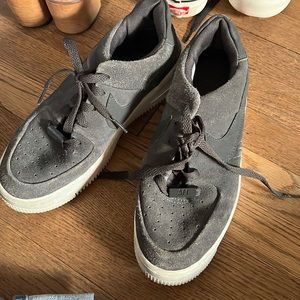 Suede air forces size 7 womens sage low